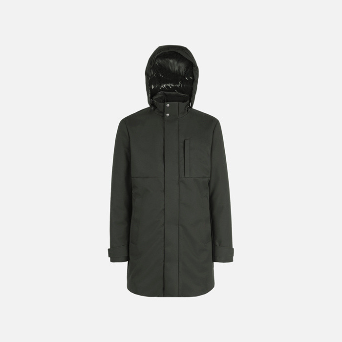 Synthetic down jacket AERANTIS MAN Light scarab | GEOX