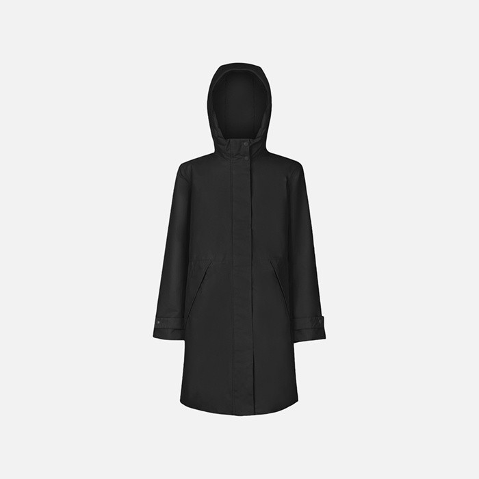 Long parka HOARA ABX WOMAN Black | GEOX