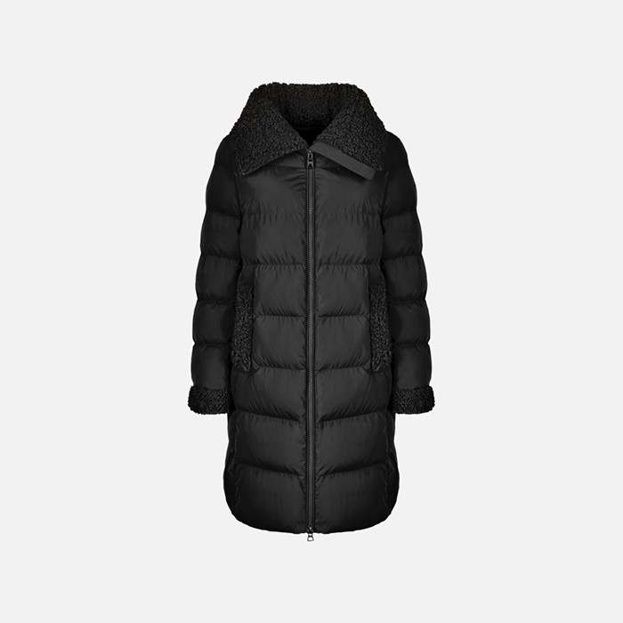 Quilted jacket VILDE WOMAN Black | GEOX