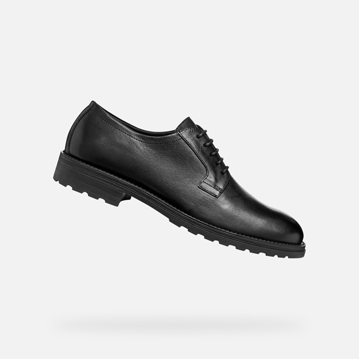 Leather shoes REDCLIF MAN Black | GEOX