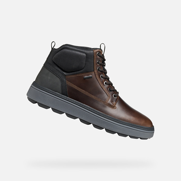 Ankle boots with laces SPHERICA ECUB-1.1 ABX MAN Dark.Brown/Black | GEOX