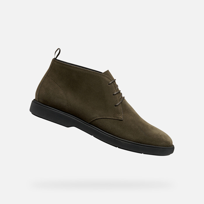 Suede ankle boots SPHERICA EC17 MAN Military | GEOX