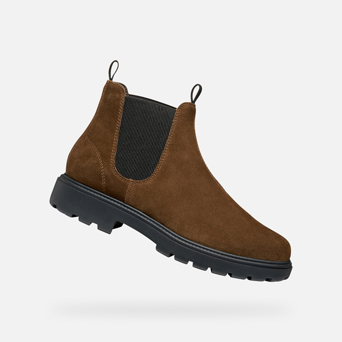 Chelsea boots SPHERICA EC7 MAN Brown cotto | GEOX