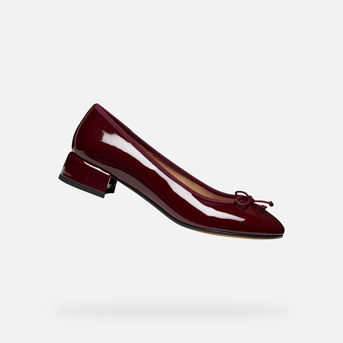 Low heel pumps FLORETIA WOMAN Bordeaux/Dark Burgundy | GEOX