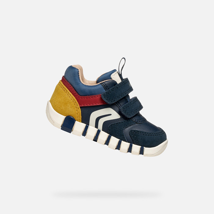 Velcro shoes IUPIDOO BABY Navy/Dark Red | GEOX