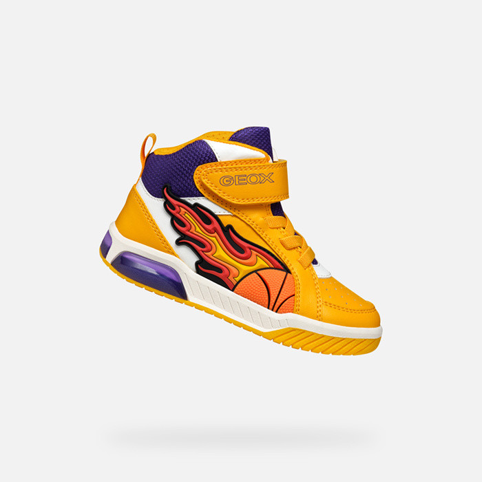 Shoes with lights INEK BOY Yellow/Purple | GEOX