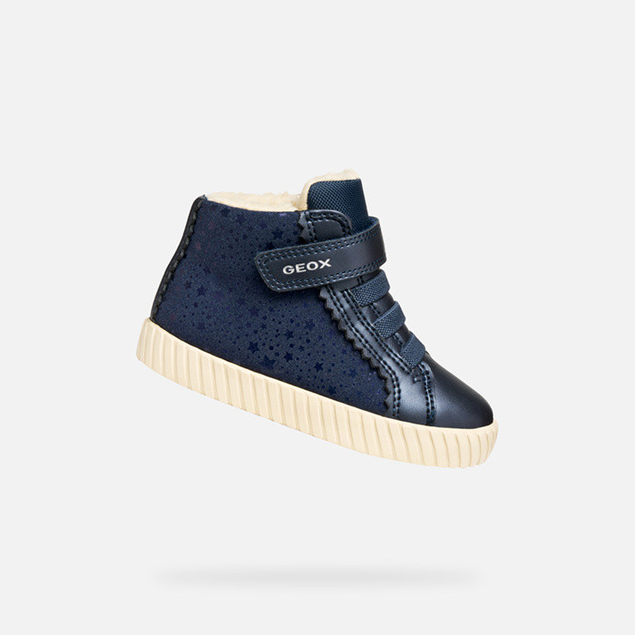 High top sneakers MIRROLESS TODDLER GIRL Navy | GEOX