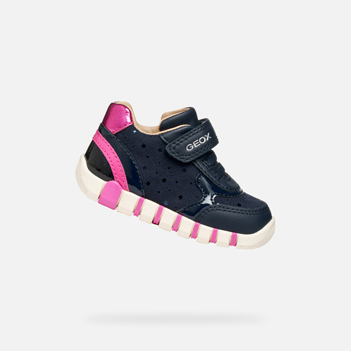 Glitter shoes IUPIDOO BABY GIRL Navy/Fuchsia | GEOX