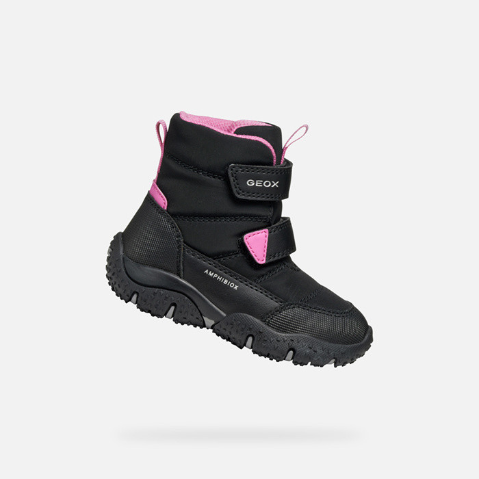 Winter boots BALTIC ABX BABY Black/Fuchsia | GEOX