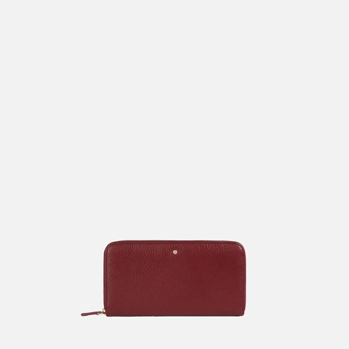 Wallet with zip WALLET WOMAN Bordeaux | GEOX