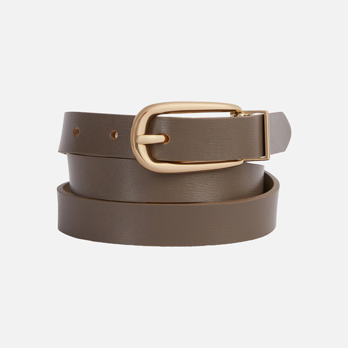 Reversible belt BELT WOMAN Dove Grey/Taupe | GEOX
