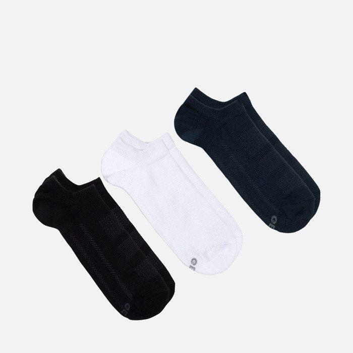 Short socks THREE-PACK SOCKS ADULT Black/Blue/White | GEOX