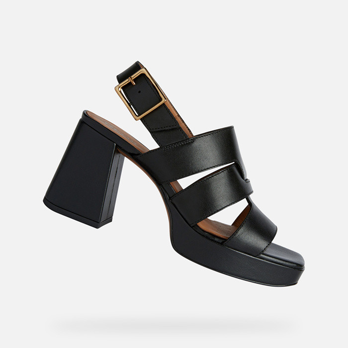 high-heeled sandals SOLEDEA WOMAN Black | GEOX