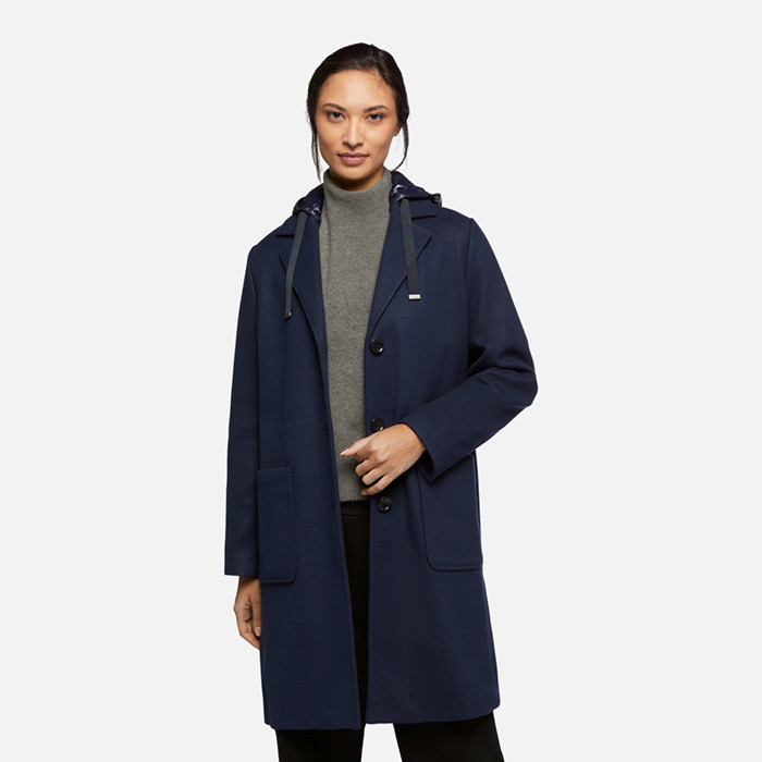 long coat DORALEA WOMAN Night sky | GEOX