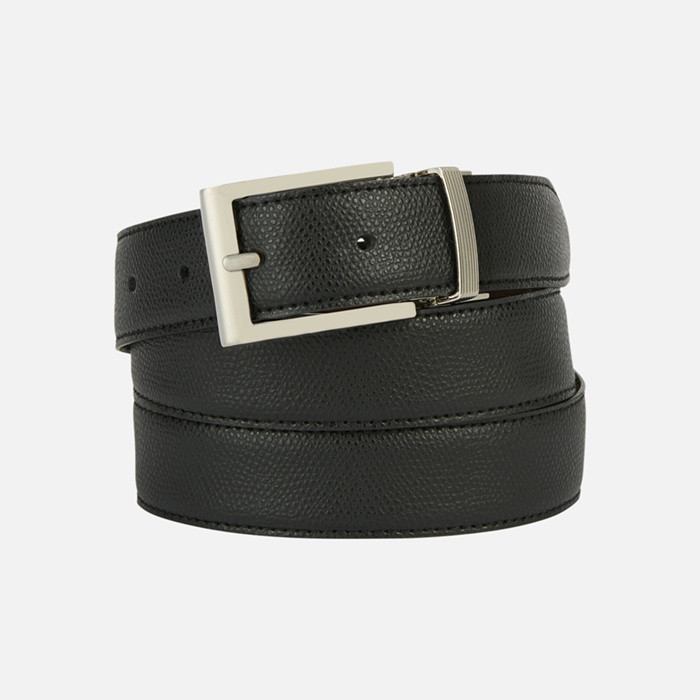 belt BELT MAN Black/Dark coffee | GEOX