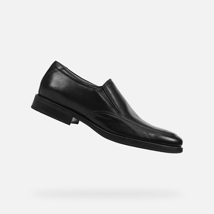 Leather loafers FEDERICO MAN Black | GEOX