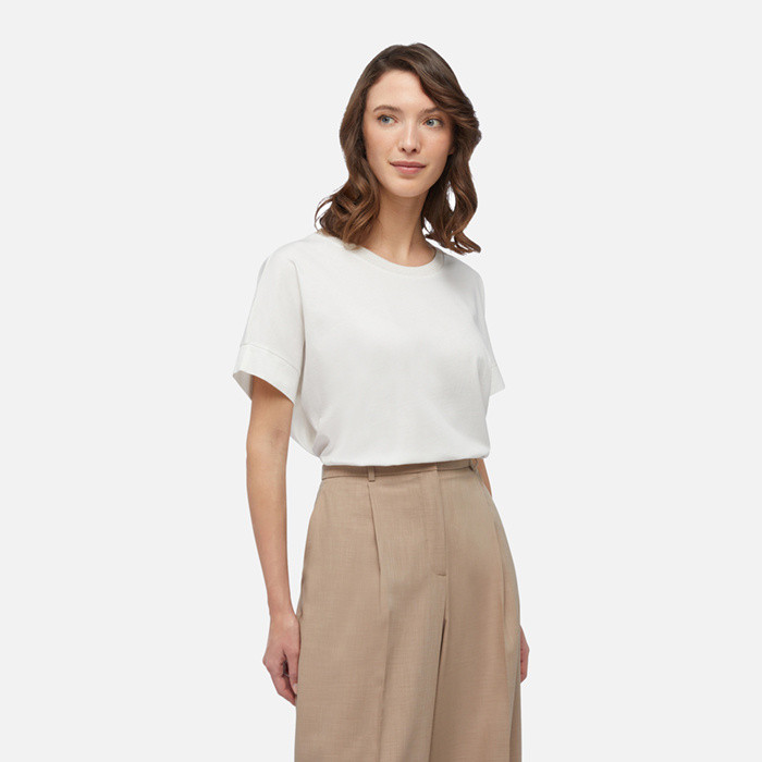 t-shirt T-SHIRT WOMAN White | GEOX