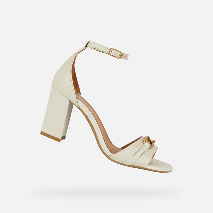 High-heeled sandals NEW ERAKLIA 80 WOMAN Light Sand | GEOX