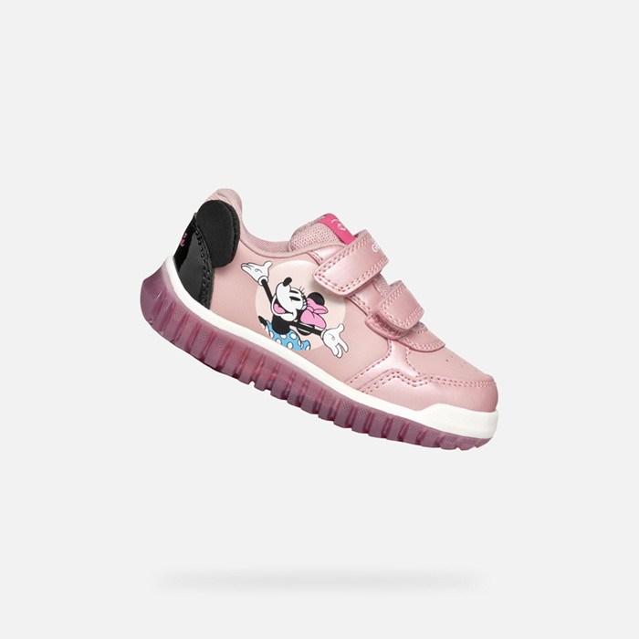 Disney Minnie LIGHTYLOO BABY Old Rose/Black | GEOX