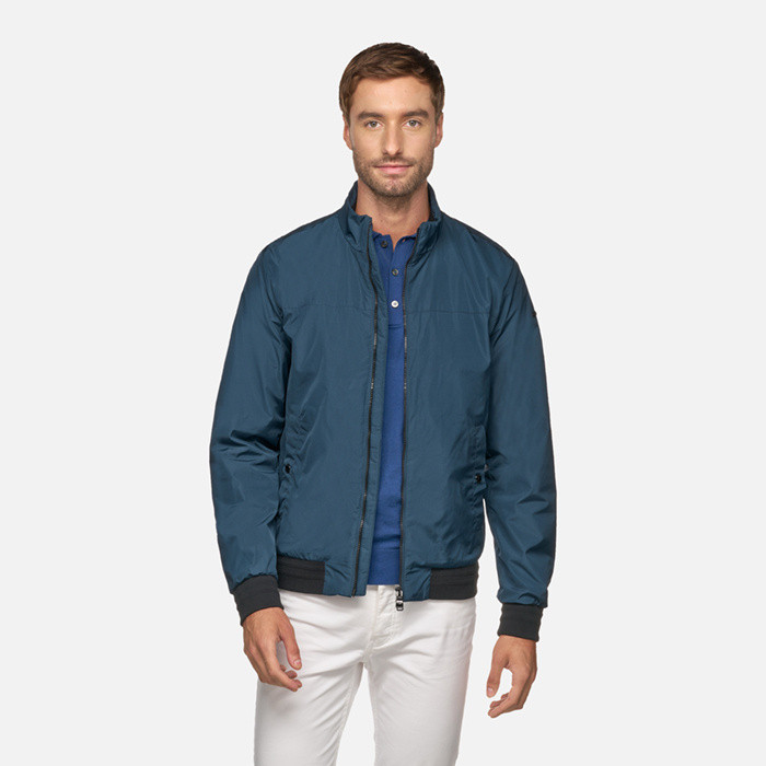 Bomber jacket VINCIT MAN Black/Blue nights | GEOX