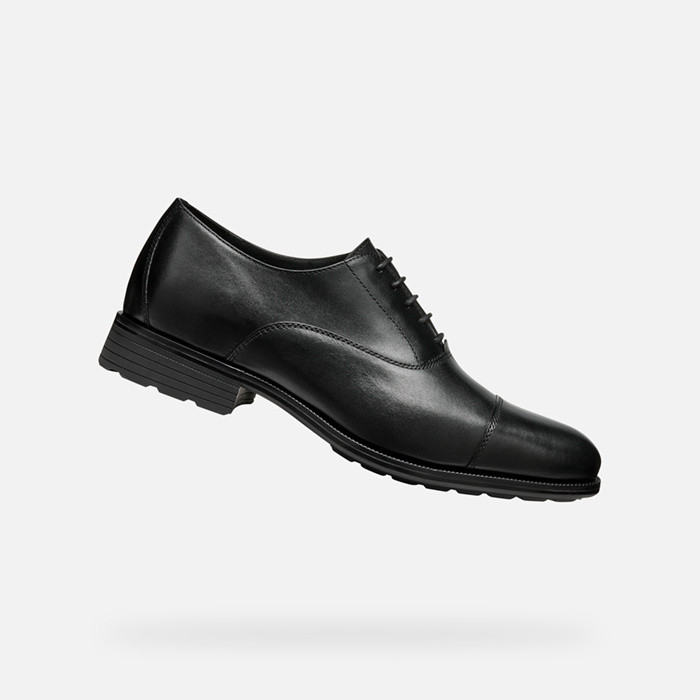 Leather shoes WALK PLEASURE F MAN Black | GEOX