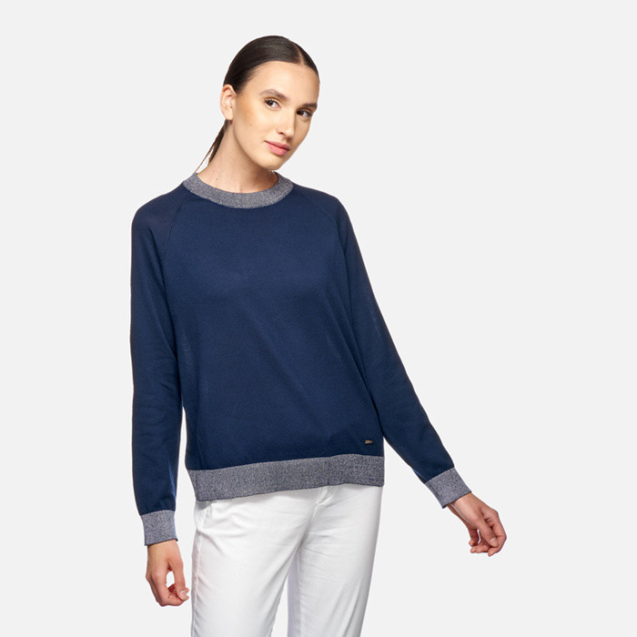 Crew-neck sweater KNIT WOMAN Sky captain | GEOX