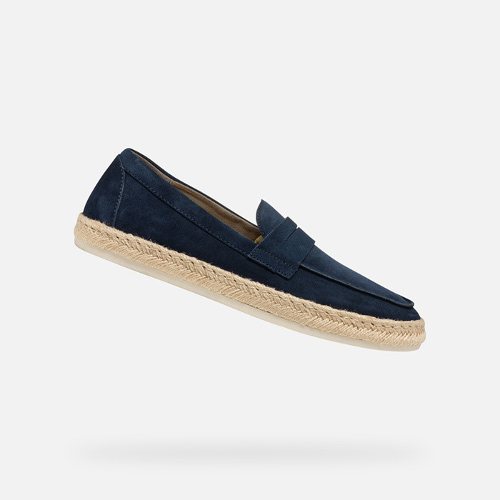 Suede loafers COSTUNI MAN Navy | GEOX
