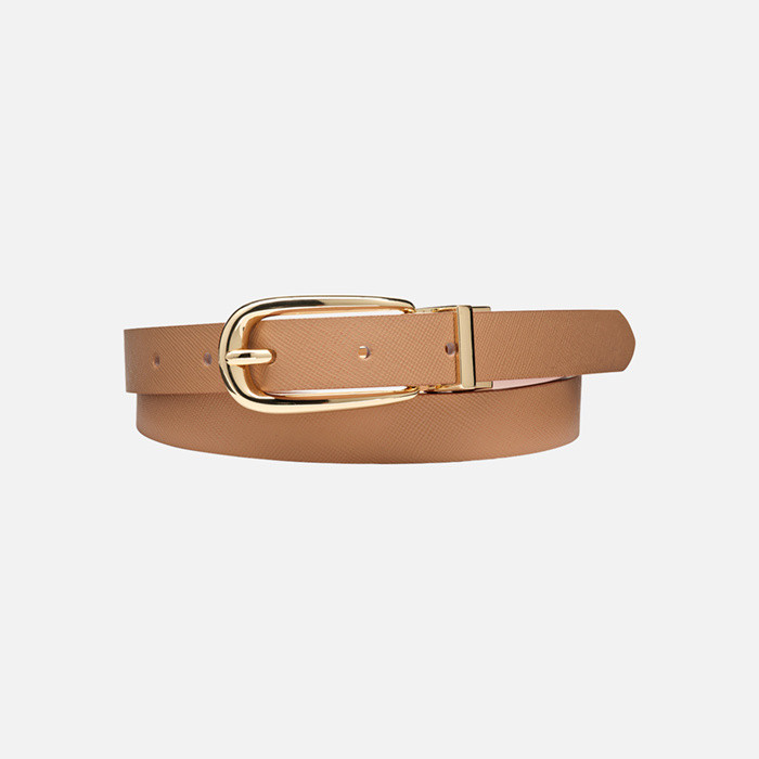 Leather belt BELT WOMAN Rose/Dark rose | GEOX